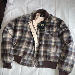 Plaid Darc Sport Bomber Jacket